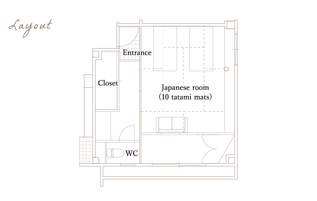 [Antique room “Ai”] bed-and-sofa guest room - a bed-and-sofa guest room