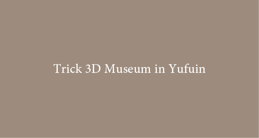 Trick 3D Museum in Yufuin