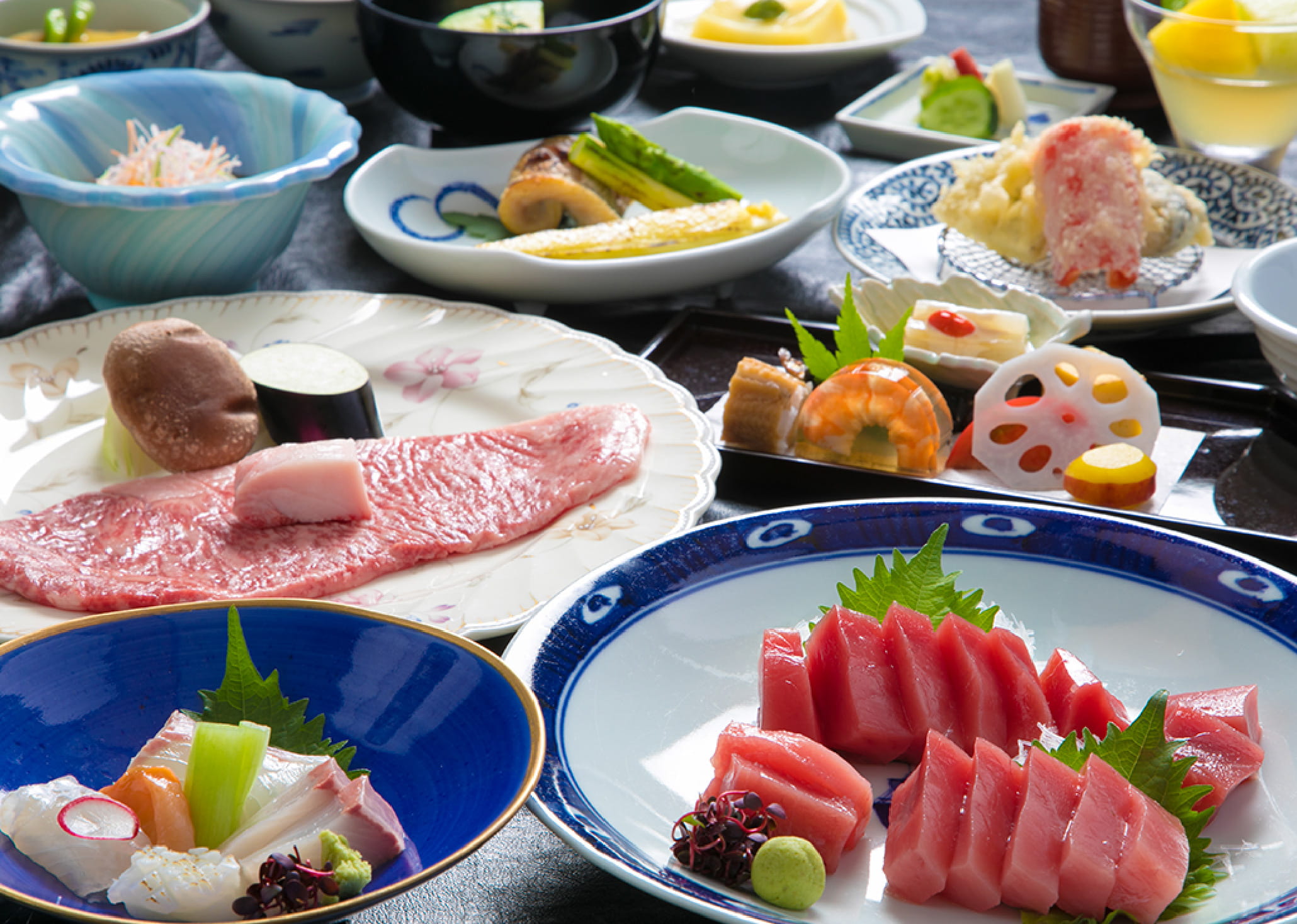 山海の幸会席料理