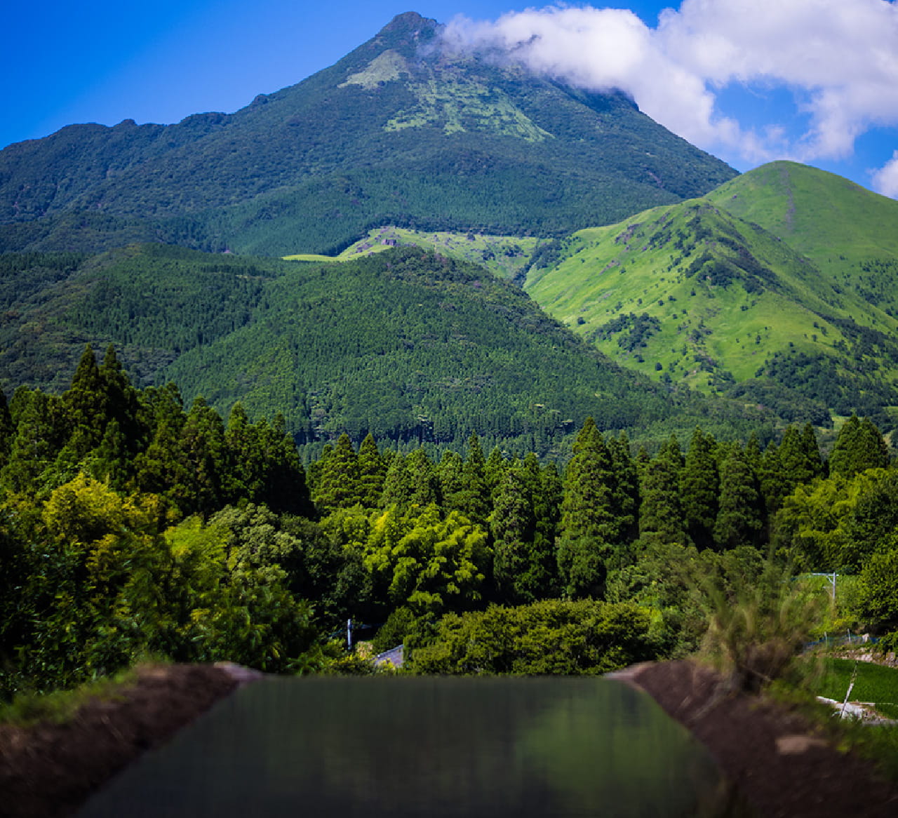 由布岳の風景