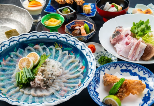 【【豊後とらふぐ尽くし】季節限定！とらふぐフルコース＜1泊2食付＞